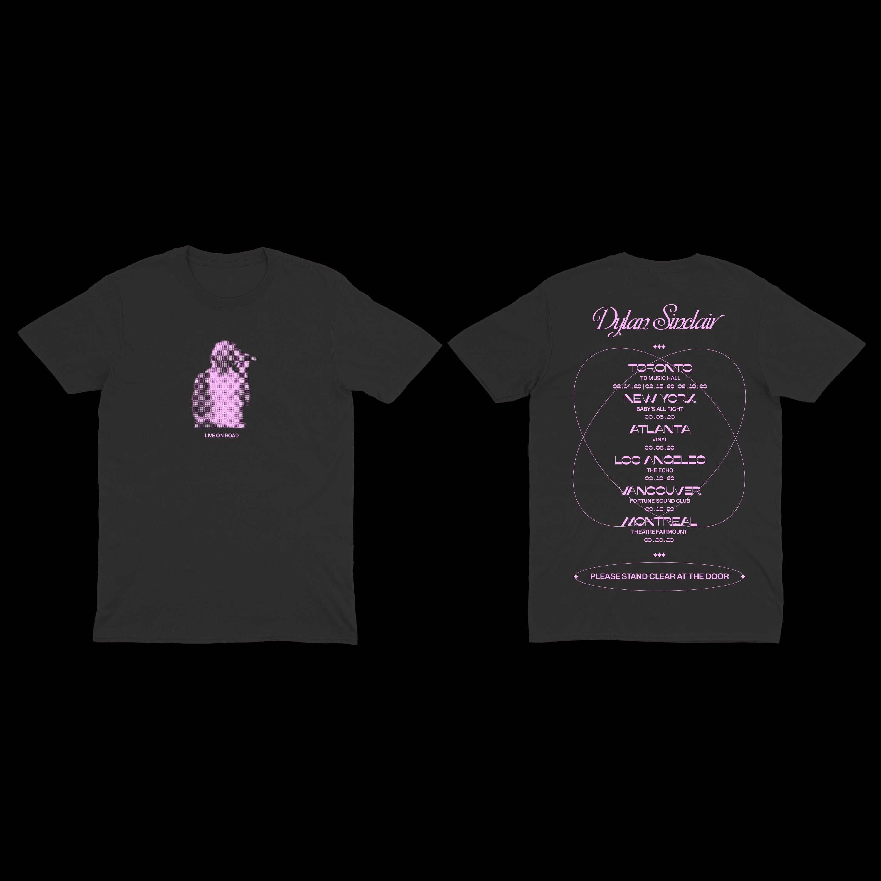 Live On Road Tee Black